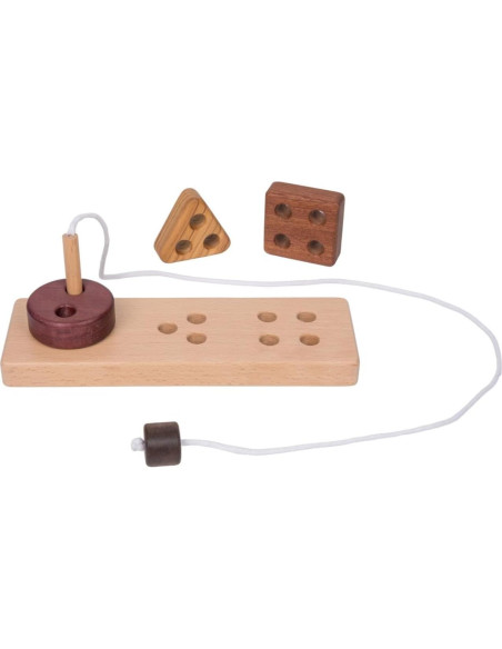 Juguete de Enhebrado de Madera Adena Montessori 22.9 cm Juguete de Enhebrado de Madera Adena Montessori 22.9 cm
