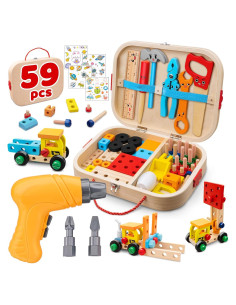 Juego de Herramientas Montessori Goodfuns 59 Piezas para Niños