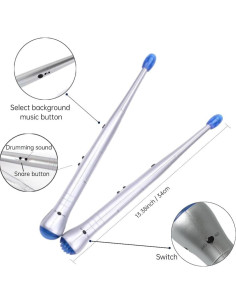 Palillos de Batería Electrónicos Ajustables con Luz - 230g 2
