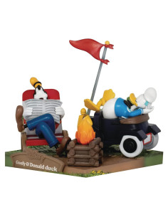 Estatua Campamento Disney Goofy y Donald Duck Beast Kingdom