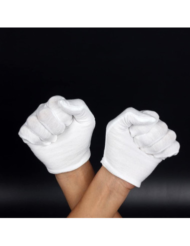 Guantes de Trabajo Blancos EastVita para Músicos - 1 Par