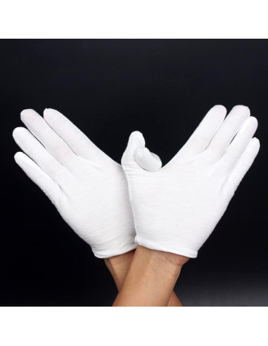 Guantes de Trabajo Blancos EastVita para Músicos - 1 Par