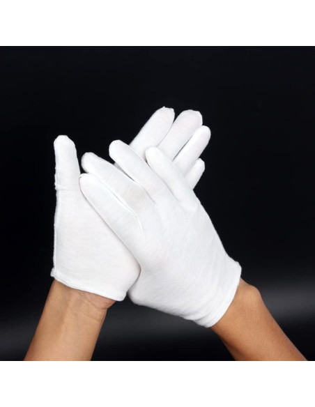 Guantes de Trabajo Blancos EastVita para Músicos - 1 Par