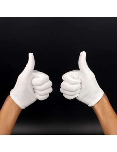 Guantes de Trabajo Blancos EastVita para Músicos - 1 Par