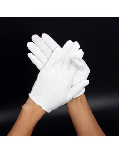 Guantes de Trabajo Blancos EastVita para Músicos - 1 Par