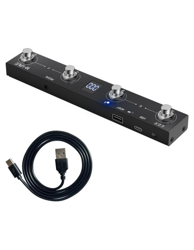 Controlador de Pedal MIDI Inalámbrico Chocolate Plus 4 Botones