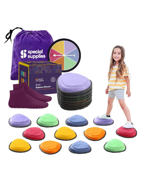 Piedras de Paso Suministros Especiales Multicolor 12 Piezas
