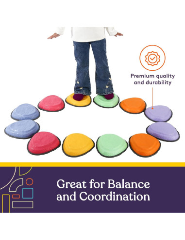 Piedras de Paso Suministros Especiales Multicolor 12 Piezas