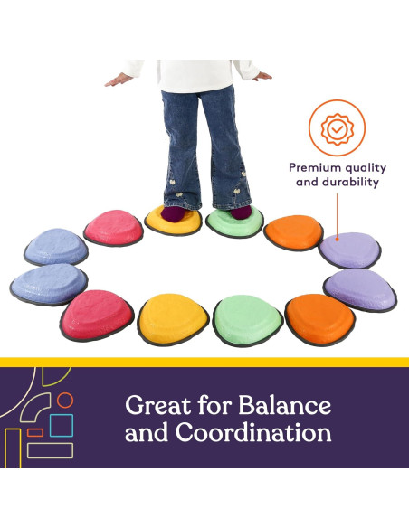 Piedras de Paso Suministros Especiales Multicolor 12 Piezas