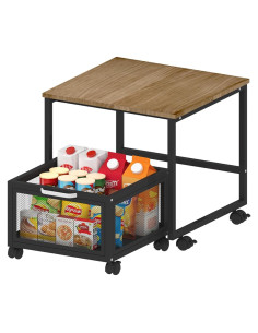 Soporte para Mini Nevera VCGGAIP con Ruedas y Almacenamiento 150L