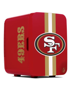 Mini Nevera Portátil Ukonic NFL 49ers 10L - Enfriador 12V/120V