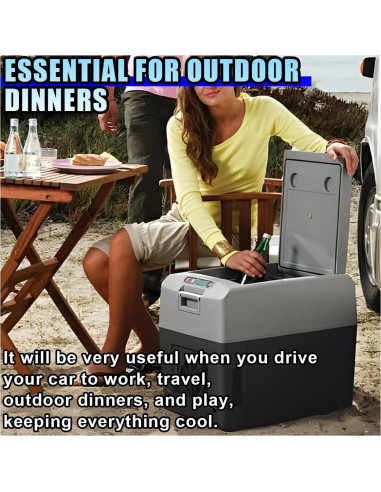 Cable de Alimentación 12V DUSCOKE 1.8M para Nevera de Coche