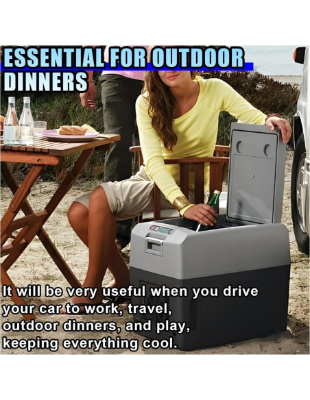 Cable de Alimentación 12V DUSCOKE 1.8M para Nevera de Coche