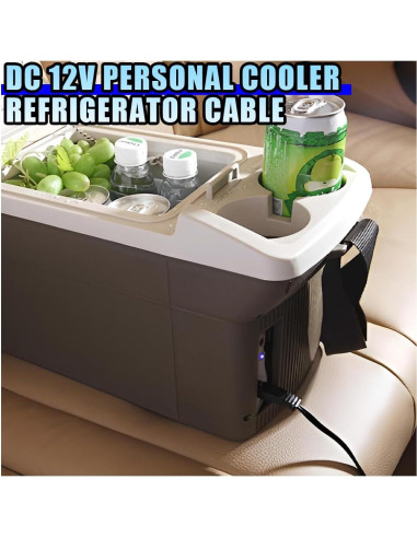 Cable de Alimentación 12V DUSCOKE 1.8M para Nevera de Coche