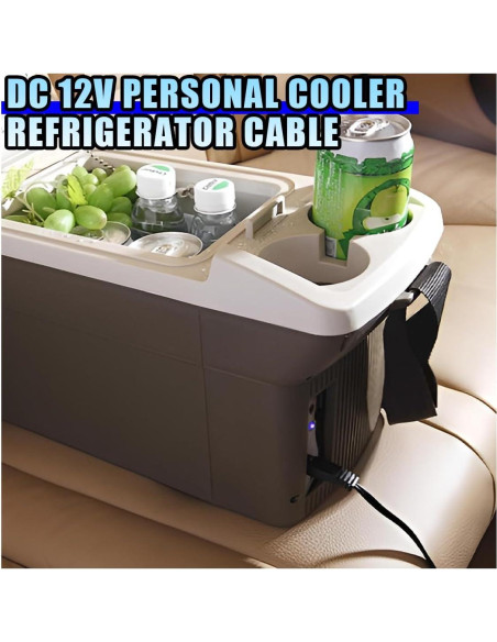 Cable de Alimentación 12V DUSCOKE 1.8M para Nevera de Coche