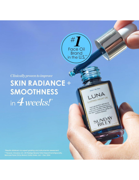 Aceite Facial Nocturno Anti Envejecimiento Sunday Riley 14.79 ml Aceite Facial Nocturno Anti Envejecimiento Sunday Riley 14.79 ml