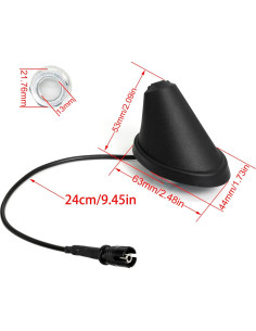 Base de Antena de Techo AUTOXBERT para VW, BMW, Mazda 2