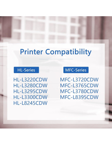Unidad de tambor DR229CL 4-Pack MOLIMER para Brother