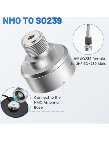 Adaptador NMO a SO239 Anina TX-AN2880 Antena VHF UHF