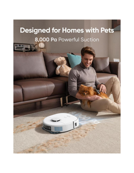 Robot Aspirador eufy X10 Pro Omni Blanco + Kit Reemplazo