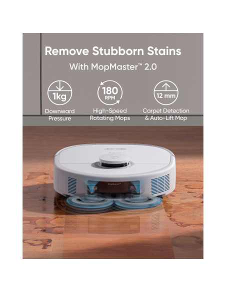 Robot Aspirador eufy X10 Pro Omni Blanco + Kit Reemplazo