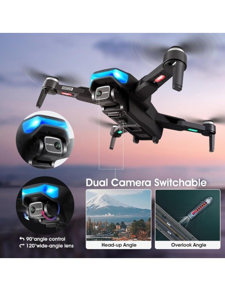 Anemómetro BTMETER BT-100 y Dron Quadricóptero 4K Plegable