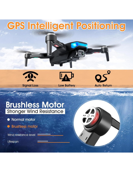 Anemómetro BTMETER BT-100 y Dron Quadricóptero 4K Plegable