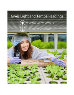 Medidor de Luz Digital Wintact WT81 con Termómetro - 200,000 Lux 2