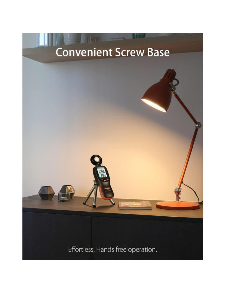 Medidor de Luz Digital Wintact WT81 con Termómetro - 200,000 Lux