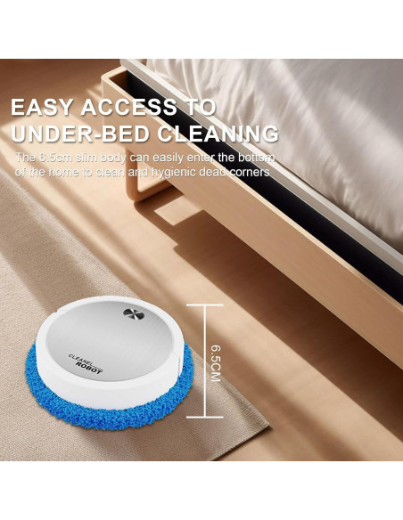 Robot Aspiradora y Mopa Genérico SDJ1007, 2 en 1, 60 min