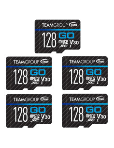 Tarjeta Micro SDXC TEAMGROUP GO 128GB 5 Pack UHS-I V30 4K