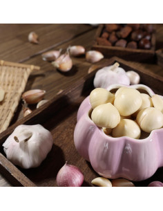 Guardián de Ajo TOIVO Cerámica Morado con Tapa y Ventilación 2