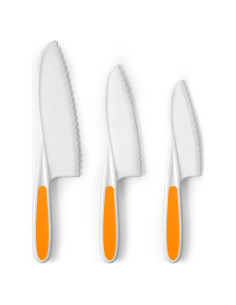 Set de Cuchillos para Niños Zulay - 3 Piezas Seguros y Divertidos