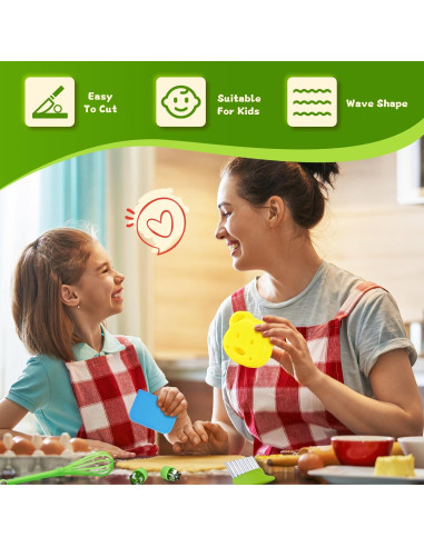 Juego de Cocina Montessori para Niños 17 Piezas - Utensilios Seguros