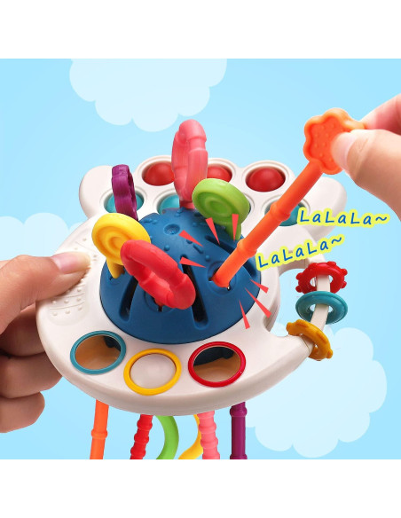 Juguetes Sensoriales Montessori Thremhoo para Bebés 0-18 Meses