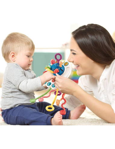 Juguetes Sensoriales Montessori Thremhoo para Bebés 0-18 Meses