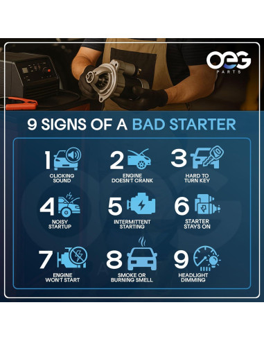 Motor de Arranque OEG 12V Compatible Volvo S60 V70 XC90