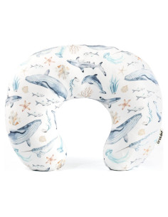 Funda de Almohada de Lactancia GRSSDER Minky Gris Transpirable