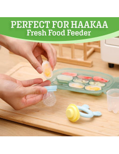Conjunto Haakaa: Bandeja de Congelación Nibble y Bolsas de Leche Materna 2