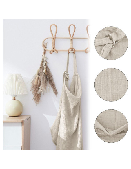 Cubierta de Lactancia Algodón Muselina Ajustable 89x56cm