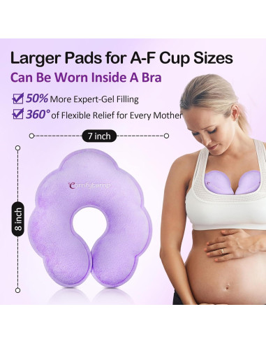 Packs de Terapia para Lactancia Comfytemp - 4 Gel Frío/Calor