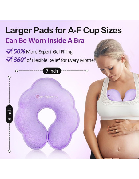 Packs de Terapia para Lactancia Comfytemp - 4 Gel Frío/Calor