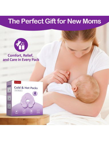 Packs de Terapia para Lactancia Comfytemp - 4 Gel Frío/Calor