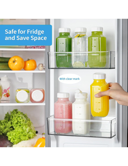 Paquete de 8 Botellas de Vidrio Reutilizables 500ml Syntic