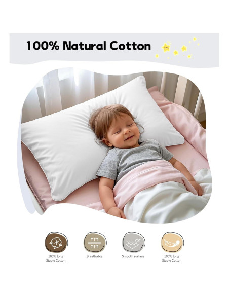 Funda de Almohada Algodón 100% Sueño Profundo 33x46 cm