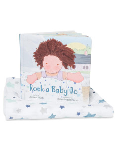 Set de Regalo Lulujo Rock A Baby: Libro + Manta de Muselina