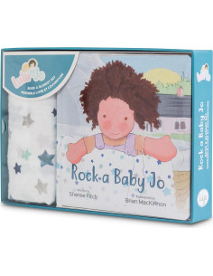 Set de Regalo Lulujo Rock A Baby: Libro + Manta de Muselina 2