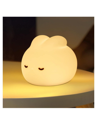 Luz Nocturna Conejo LED POQCCT Recargable USB 3000K