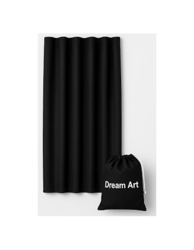 Cortina Opaca Portátil DREAM ART 132x183cm Negra Ajustable
