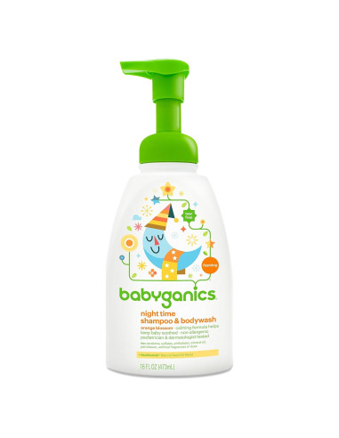 Champú y Jabón Corporal para Bebés Babyganics 453g